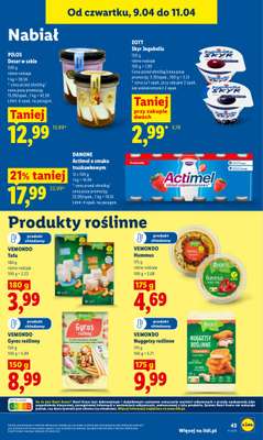Lidl - gazetka promocyjna Oferta od czwartku od czwartku 09.04 do soboty 11.04 - strona 45