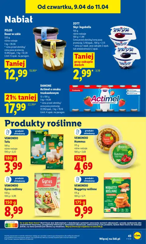 Lidl - gazetka promocyjna Oferta od czwartku od czwartku 09.04 do soboty 11.04 - strona 45
