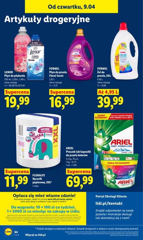 Lidl - gazetka promocyjna Oferta od czwartku od czwartku 09.04 do soboty 11.04 - strona 68