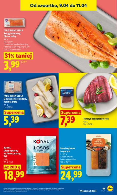 Lidl - gazetka promocyjna Oferta od czwartku od czwartku 09.04 do soboty 11.04 - strona 47