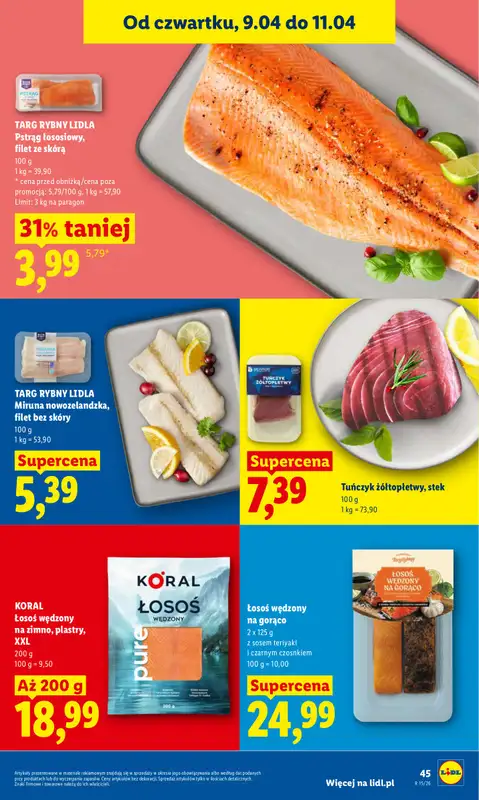 Lidl - gazetka promocyjna Oferta od czwartku od czwartku 09.04 do soboty 11.04 - strona 47
