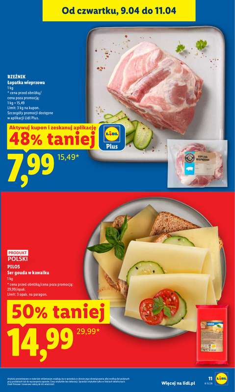 Lidl - gazetka promocyjna Oferta od czwartku od czwartku 09.04 do soboty 11.04 - strona 11