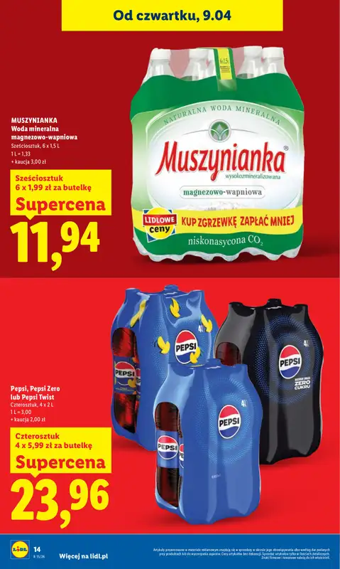 Lidl - gazetka promocyjna Oferta od czwartku od czwartku 09.04 do soboty 11.04 - strona 14