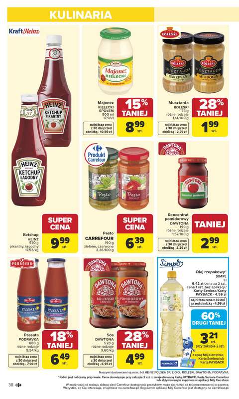 Carrefour - gazetka promocyjna Gazetka Carrefour od poniedziałku od poniedziałku 13.04 do soboty 18.04 - strona 40