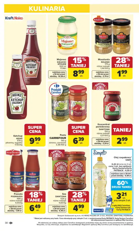Carrefour - gazetka promocyjna Gazetka Carrefour od poniedziałku od poniedziałku 13.04 do soboty 18.04 - strona 40