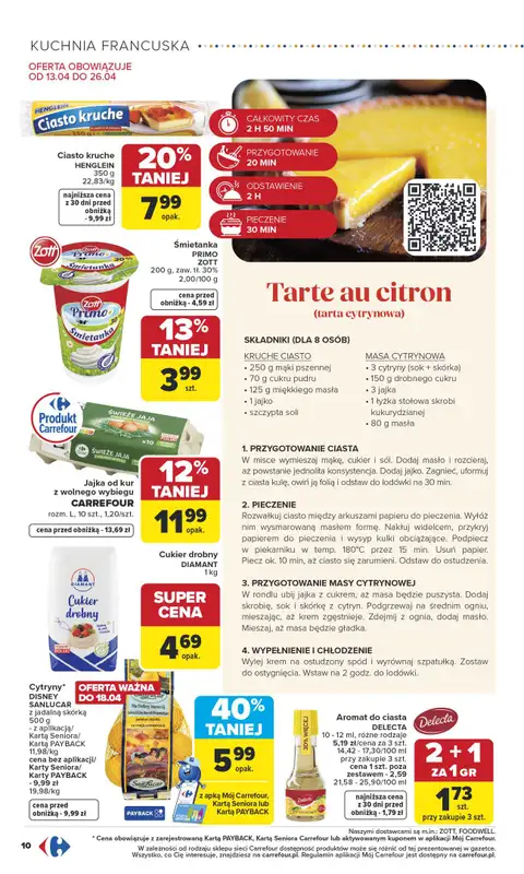 Carrefour - gazetka promocyjna Gazetka French Touch od poniedziałku 13.04 do niedzieli 26.04 - strona 10