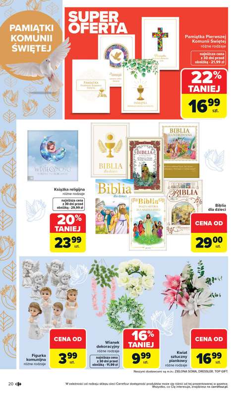 Carrefour - gazetka promocyjna Gazetka Łap super okazje od poniedziałku od poniedziałku 13.04 do niedzieli 26.04 - strona 20
