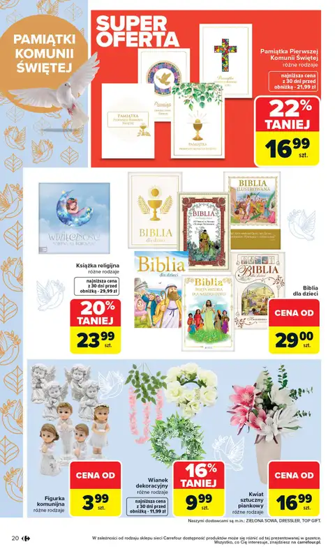 Carrefour - gazetka promocyjna Gazetka Łap super okazje od poniedziałku od poniedziałku 13.04 do niedzieli 26.04 - strona 20