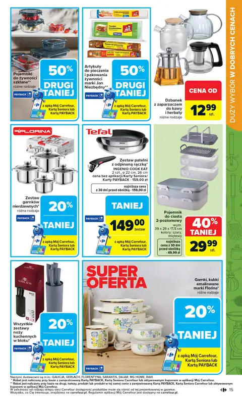 Carrefour - gazetka promocyjna Gazetka Łap super okazje od poniedziałku od poniedziałku 13.04 do niedzieli 26.04 - strona 15