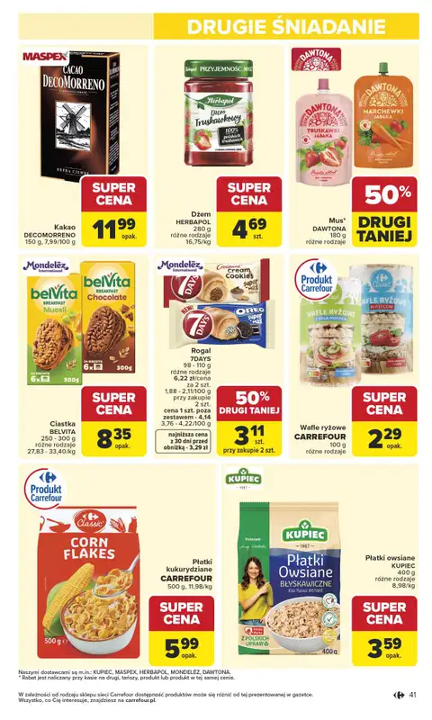 Carrefour Market - gazetka promocyjna Gazetka Carrefour Market od poniedziałku od poniedziałku 13.04 do soboty 18.04 - strona 43