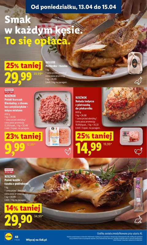 Lidl - gazetka promocyjna Oferta od poniedziałku od poniedziałku 13.04 do środy 15.04 - strona 52