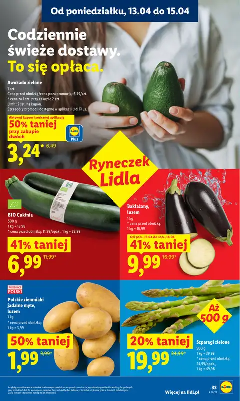 Lidl - gazetka promocyjna Oferta od poniedziałku od poniedziałku 13.04 do środy 15.04 - strona 33