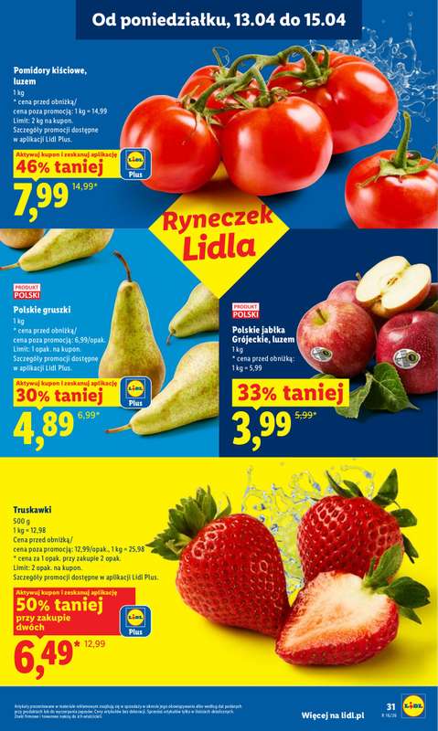 Lidl - gazetka promocyjna Oferta od poniedziałku od poniedziałku 13.04 do środy 15.04 - strona 31