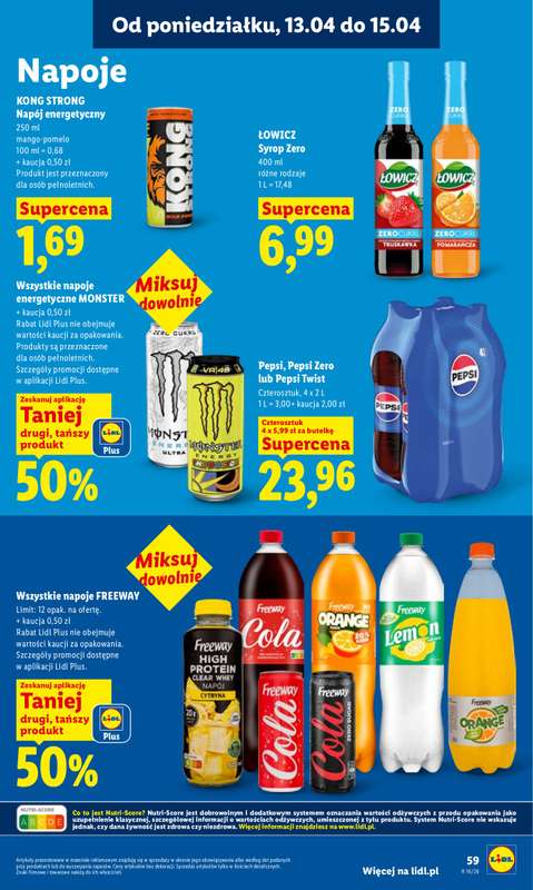Lidl - gazetka promocyjna Oferta od poniedziałku od poniedziałku 13.04 do środy 15.04 - strona 65
