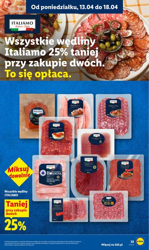 Lidl - gazetka promocyjna Oferta od poniedziałku od poniedziałku 13.04 do środy 15.04 - strona 35