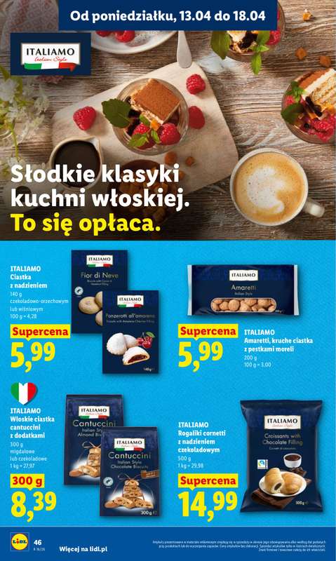Lidl - gazetka promocyjna Oferta od poniedziałku od poniedziałku 13.04 do środy 15.04 - strona 46