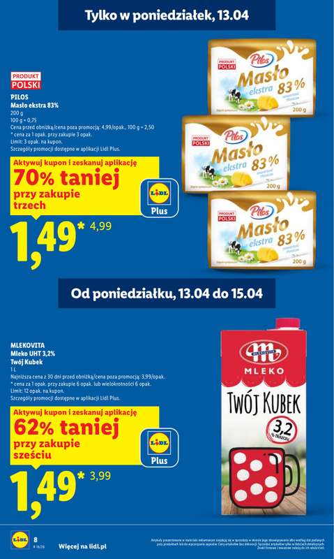Lidl - gazetka promocyjna Oferta od poniedziałku od poniedziałku 13.04 do środy 15.04 - strona 8