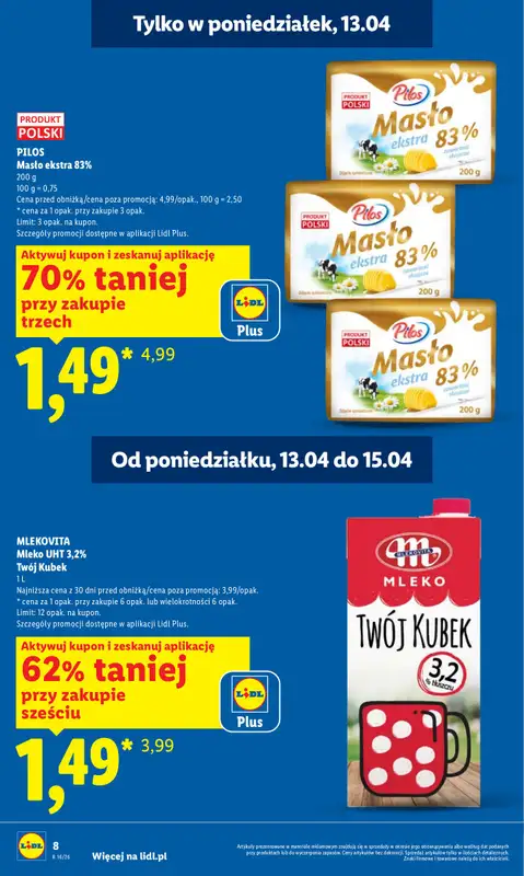 Lidl - gazetka promocyjna Oferta od poniedziałku od poniedziałku 13.04 do środy 15.04 - strona 8