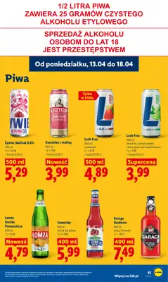Lidl - gazetka promocyjna Oferta od poniedziałku od poniedziałku 13.04 do środy 15.04 - strona 67