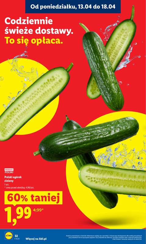 Lidl - gazetka promocyjna Oferta od poniedziałku od poniedziałku 13.04 do środy 15.04 - strona 32