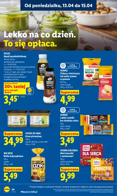 Lidl - gazetka promocyjna Oferta od poniedziałku od poniedziałku 13.04 do środy 15.04 - strona 70