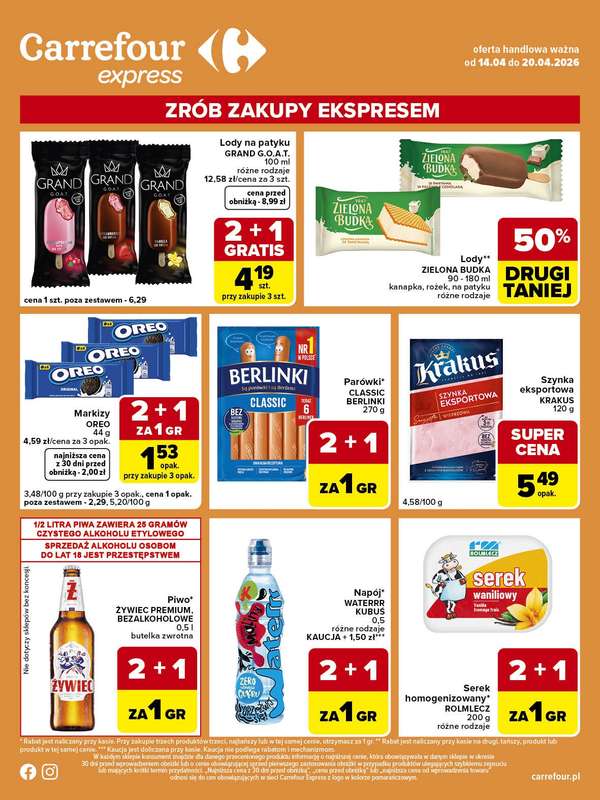 Carrefour Express - gazetka promocyjna Gazetka Express od wtorku 14.04 do poniedziałku 20.04 - strona 2