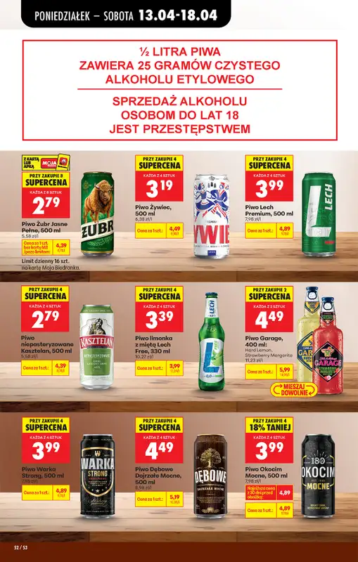 Biedronka - gazetka promocyjna Od poniedziałku, Z ladą tradycyjną od poniedziałku 13.04 do soboty 18.04 - strona 66
