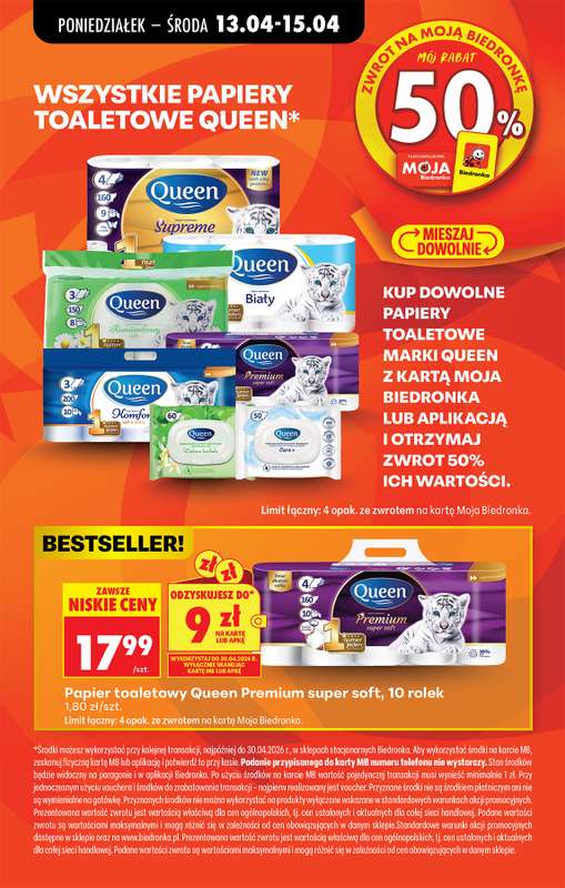 Biedronka - gazetka promocyjna Od poniedziałku, Z ladą tradycyjną od poniedziałku 13.04 do soboty 18.04 - strona 82