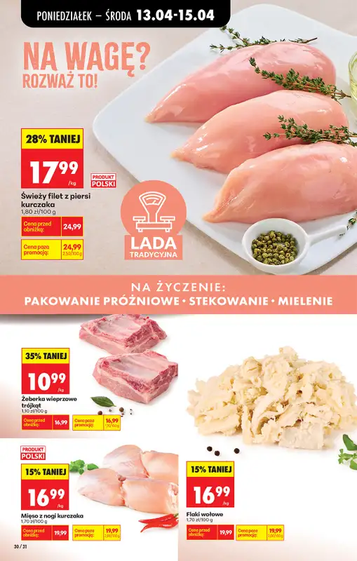 Biedronka - gazetka promocyjna Od poniedziałku, Z ladą tradycyjną od poniedziałku 13.04 do soboty 18.04 - strona 36