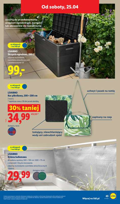 Lidl - gazetka promocyjna Katalog od poniedziałku 20.04 do niedzieli 26.04 - strona 59