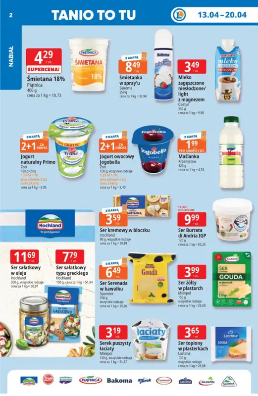 Leclerc - gazetka promocyjna Oferta E.Leclerc | Tanio to tu! od poniedziałku 13.04 do poniedziałku 20.04 - strona 2