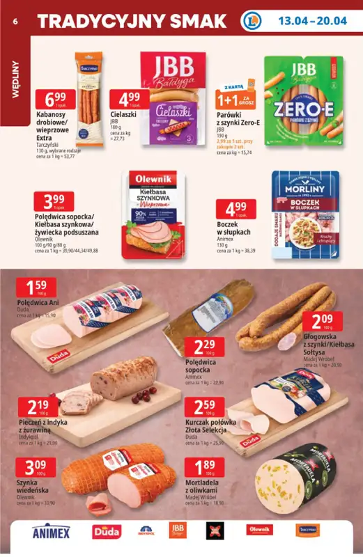 Leclerc - gazetka promocyjna Oferta E.Leclerc | Tanio to tu! od poniedziałku 13.04 do poniedziałku 20.04 - strona 6