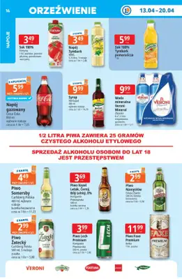Leclerc - gazetka promocyjna Oferta E.Leclerc | Tanio to tu! od poniedziałku 13.04 do poniedziałku 20.04 - strona 14
