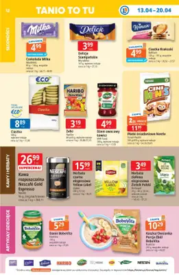 Leclerc - gazetka promocyjna Oferta E.Leclerc | Tanio to tu! od poniedziałku 13.04 do poniedziałku 20.04 - strona 12