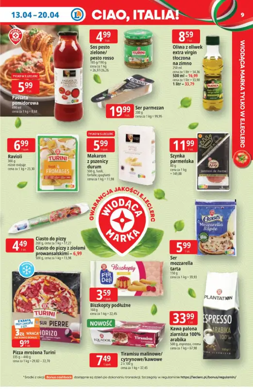 Leclerc - gazetka promocyjna Oferta E.Leclerc | Tanio to tu! od poniedziałku 13.04 do poniedziałku 20.04 - strona 9