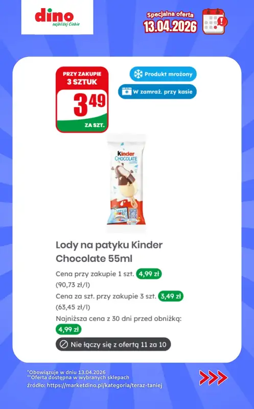 Dino - gazetka promocyjna Specjalna oferta na 13.04.2026 - promocje spoza gazetki od poniedziałku 13.04 do poniedziałku 13.04 - strona 7