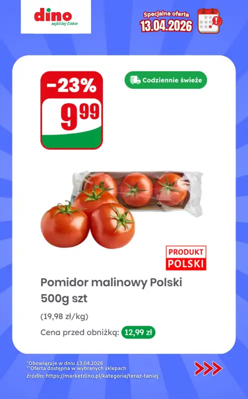 Dino - gazetka promocyjna Specjalna oferta na 13.04.2026 - promocje spoza gazetki od poniedziałku 13.04 do poniedziałku 13.04 - strona 3