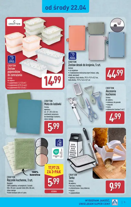 Aldi - gazetka promocyjna Aldi ma to coś! od środy 22.04 do soboty 25.04 - strona 5