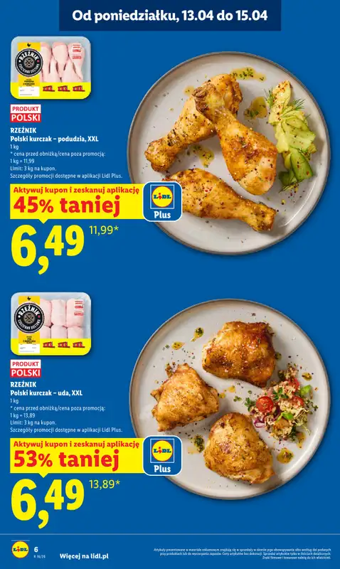 Lidl - gazetka promocyjna Oferta od poniedziałku od poniedziałku 13.04 do środy 15.04 - strona 6