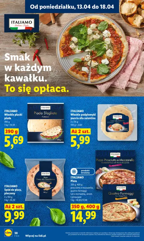 Lidl - gazetka promocyjna Oferta od poniedziałku od poniedziałku 13.04 do środy 15.04 - strona 38