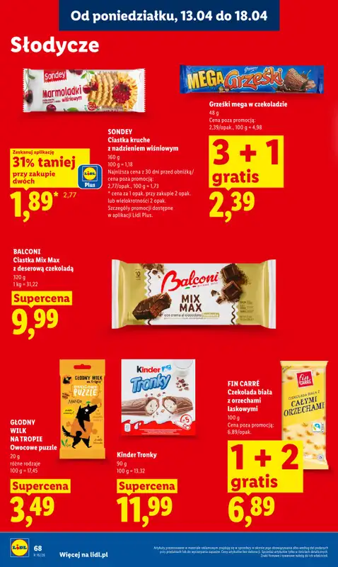 Lidl - gazetka promocyjna Oferta od poniedziałku od poniedziałku 13.04 do środy 15.04 - strona 74