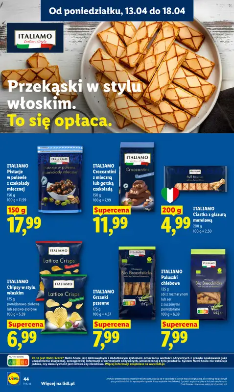 Lidl - gazetka promocyjna Oferta od poniedziałku od poniedziałku 13.04 do środy 15.04 - strona 44