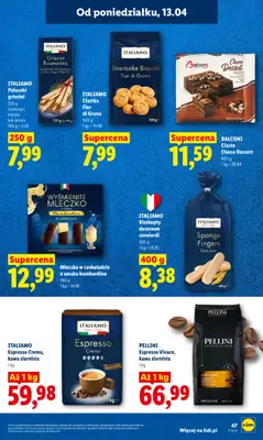 Lidl - gazetka promocyjna Oferta od poniedziałku od poniedziałku 13.04 do środy 15.04 - strona 47