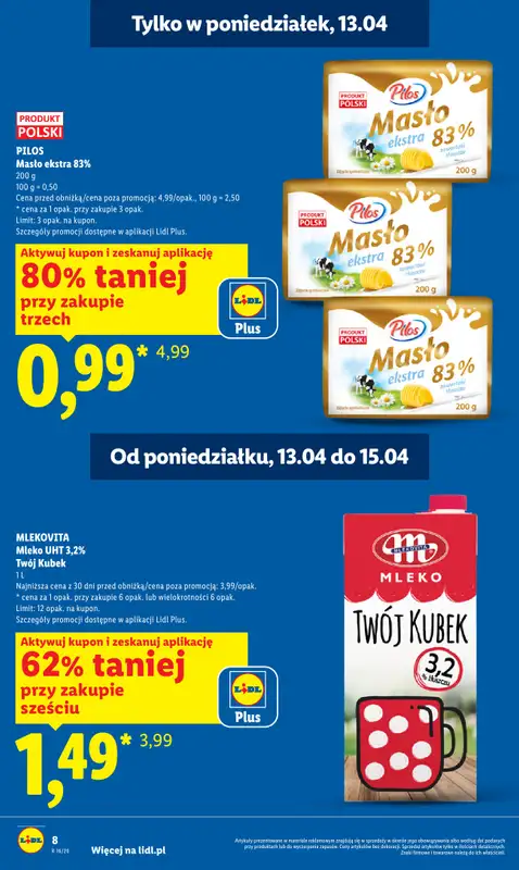 Lidl - gazetka promocyjna Oferta od poniedziałku od poniedziałku 13.04 do środy 15.04 - strona 8