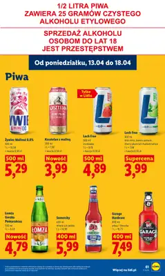 Lidl - gazetka promocyjna Oferta od poniedziałku od poniedziałku 13.04 do środy 15.04 - strona 67