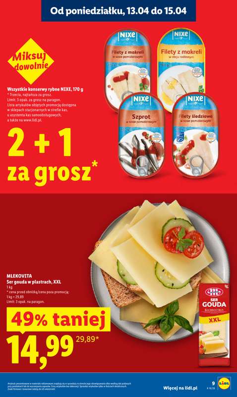 Lidl - gazetka promocyjna Oferta od poniedziałku od poniedziałku 13.04 do środy 15.04 - strona 9