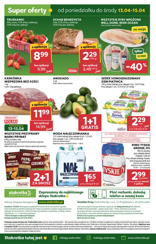 Stokrotka - gazetka promocyjna Gazetka Supermarket od czwartku 09.04 do środy 15.04 - strona 47