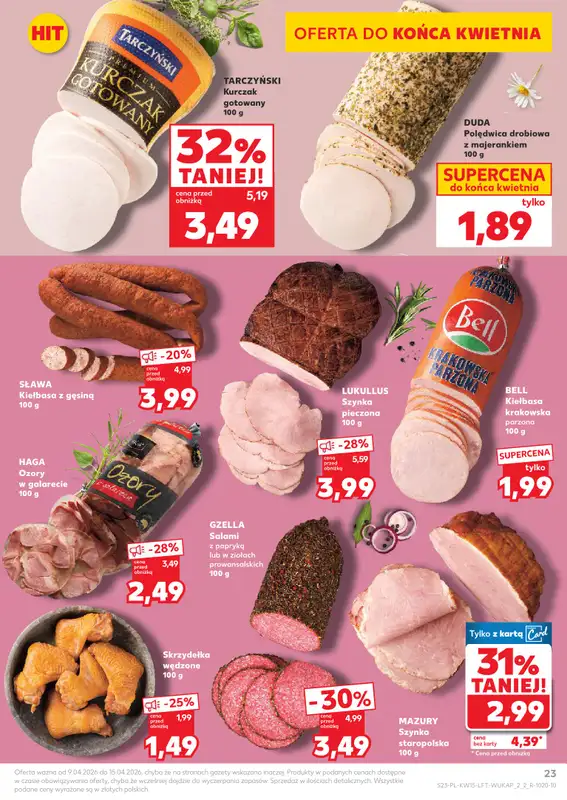 Kaufland - gazetka promocyjna Gazetka Tygodnia od czwartku 09.04 do środy 15.04 - strona 23