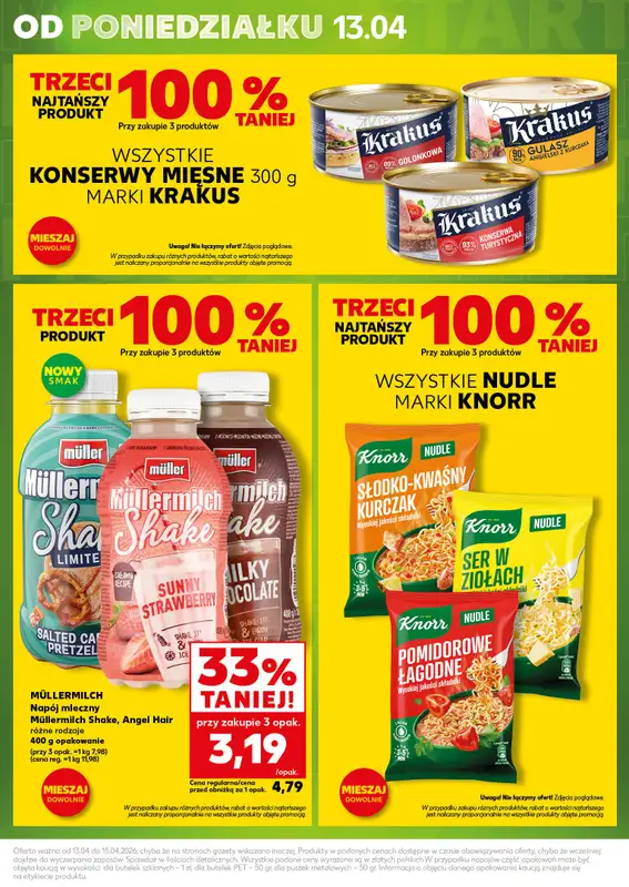 Kaufland - gazetka promocyjna Mocny Start od poniedziałku 13.04 do środy 15.04 - strona 3