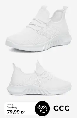 CCC - gazetka promocyjna Damskie BIAŁE SNEAKERSY od poniedziałku 13.04  - strona 4